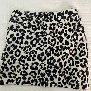 Cheetah print skirt